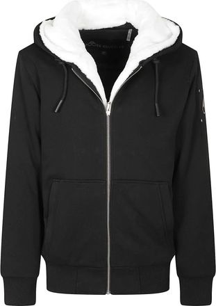 Moose Knuckles Hoodies & sweatvesten, Heren, Zwart, XL, Katoen, Classic Bunny Zip-through Sweatshirt
