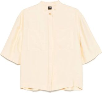 BOSS Camicia in twill - Toni neutri