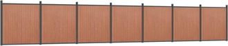 Berkfield Home Fence Panel Brown 1218x186 cm WPC