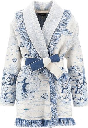 Alanui Deep in the ocean wool blend cardigan Woman M