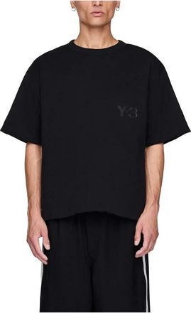 adidas Y-3 Padded Short Sleeve Tee - Heren - Sportshirts - Zwart - M - Fitness
