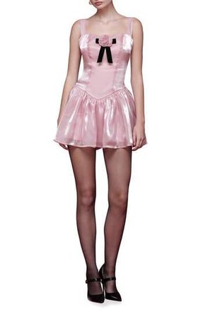 Avec Les Filles Sleeveless Fit & Flare Minidress in Pink at Nordstrom Rack, Size 14