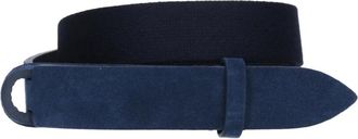 Orciani Su&egrave;de Stoffen Riem - Heren - Riemen - Blauw - ONE Size - Su&egrave;de - Accessoires