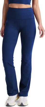 Beyond Yoga Space Dye High Waist Practice Leggings in Marine Blue Heather at Nordstrom, Size X-Small