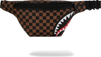 Sprayground Unisex Check 2 Emboss Savvy Crossbody Bag - Brown - One Size