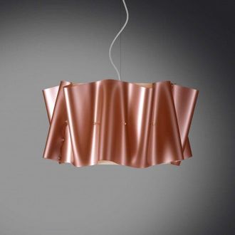 Linea Zero L&aacute;mpara Colgante Folio Con Pantalla Rosa Di&aacute;metro 60x H37 Cm