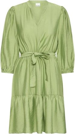 Ichi Groene Heggenschaar - Ihxwilma DR2 - Dames - Korte kleedjes - Groen - XL - Kleedjes