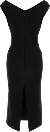 Jil Sander Womens Dress Black Acetate Polyester