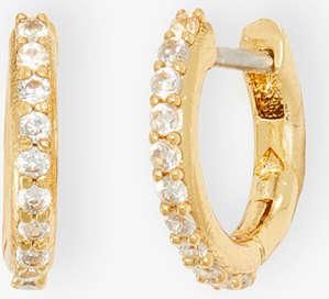 Kate Spade New York Tiny Twinkles Pav&eacute; Mini Hoops