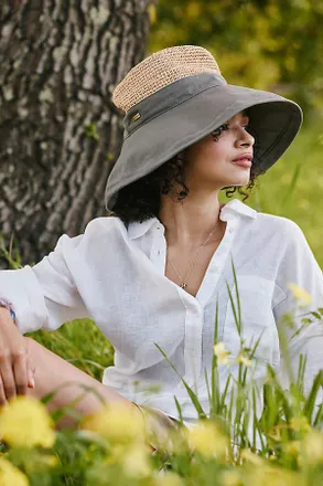 Terrain Crochet Crown Bucket Hat