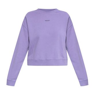 Woolrich Sweatshirts, female, Purple, Size: M Sweatshirt with printed logo