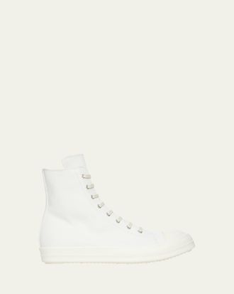 DRKSHDW RICK OWENS Mens Sneaks Cap-Toe Canvas High-Top Sneakers