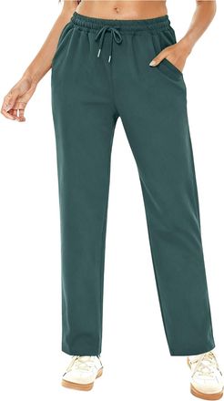 Generic Joggers For Women UK Tracksuit Bottoms Elasticated Waist Ladies Jogging Bottoms Wide Leg Cargo Sweatpants With Pockets Fleece Lined Sweatpants Casual 