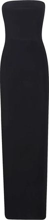 Norma Kamali Strapless Lange Jurk - Dames - Maxi kleedjes - Zwart - S - Polyester - Kleedjes