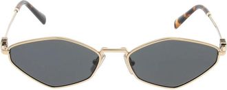Miu Miu Stijlvolle zonnebril voor modeliefhebbers - unisex - Zonnebrillen - Geel - ONE Size - Accessoires