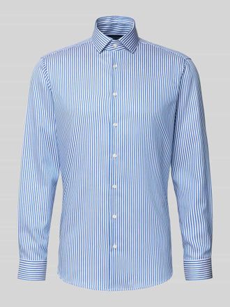 Christian Berg Regular Fit Business-Hemd mit Haifischkragen in Royal, Größe 39/40