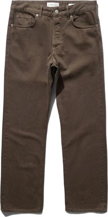 Another Aspect Jeans con applicazione 3.0 - Marrone