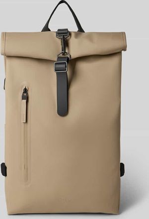Rains Rolltop Rucksack mit Rei&szlig;verschlusstasche in Beige, Gr&ouml;&szlig;e 1