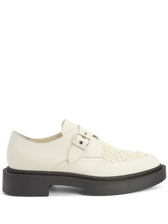 Giuseppe Zanotti Adric studded buckle-strap shoes - White