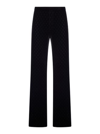 Gucci GG STRETCH D&Eacute;VOR&Eacute; VELVET TROUSERS - Gucci - Man