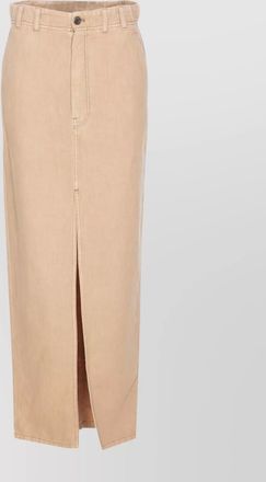 Brunello Cucinelli skirt with front slit and pockets