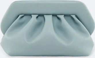 Themoirè Bios Vegan Fabric Clutch In Lagoon