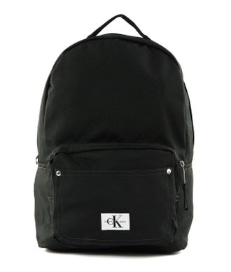 Calvin Klein leisure backpack laptop backpack with laptop compartment Denim Collection Backpack Black
