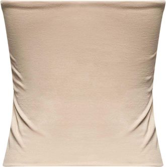Brunello Cucinelli Womens Jersey Bandeau Top Beige Cotton Tops