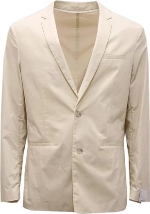 Paolo Pecora Cotton Jacket - Heren - Blazers - Beige - S - Jassen