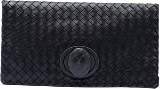 Bottega Veneta Pre-owned Bottega Veneta Nappa Intrecciato Turn Lock Clutch Ladies HNOZGIEBDCM439O9