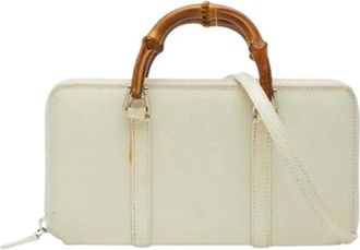 Gucci Pre-owned Mini Bags, female, White, Size: ONE SIZE Pre-owned Nylon Mini Bag