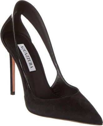Aquazzura Dangerous Liaisons 105 Suede & Patent Pump