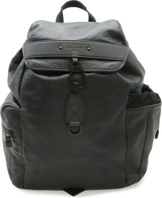 Louis Vuitton Monogram Shadow Black Noir Monogram Shadow Backpack (Pre-Owned)