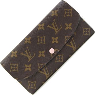 Louis Vuitton Light Pink Monogram Rose Ballerine Monogram Leather Canvas Long Wallet (Bi-Fold) (Pre-Owned)