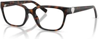 Tiffany & Co. 52mm Rectangle optical glasses in Tortoise at Nordstrom