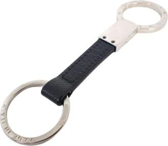 Bulgari Pre-owned Accessories, female, Gray, Size: ONE SIZE Pre-owned Silver Keyring