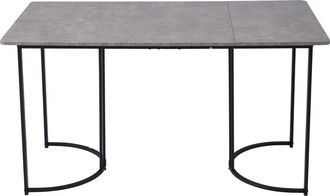 STILVORA Conjunto De Mesa Y Sillas Con 1 Mesa De Comedor Y 4 Sillas, Patas Ajustables, Mdf, Metal Y Terciopelo, Gris