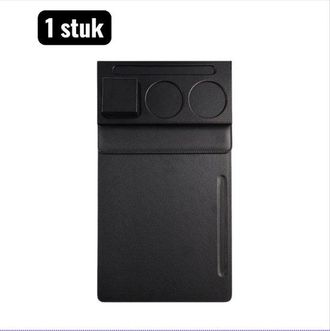OEM 1 Unidad, Carpetas De Escritura, Material De Oficina, Portapapeles Para Reuniones A4, Carpeta Magn&eacute;tica Con Aspecto De Cuero, Negro