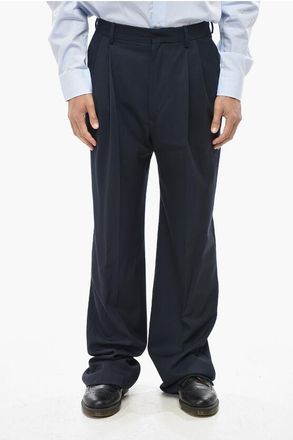 Dries Van Noten Cotton Double-Pleat Trousers size 48