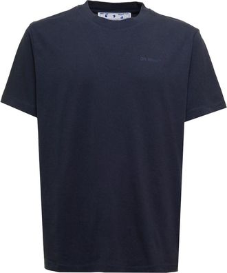 Off-white Dark Blue Logo T-Shirt