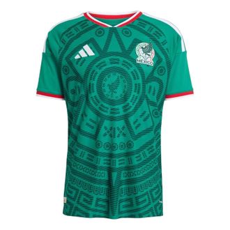 adidas Mexico 26 Home Authentic Jersey Asia Sizing Bold Green JL8540