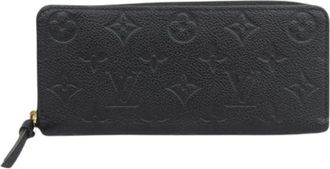 Louis Vuitton Pre-owned Wallets, female, Black, Size: ONE SIZE Pre-owned Monogram Empreinte Clemence Wallet