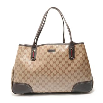 Gucci Gg Crystal Beige Gg Crystal Tote Bag (Pre-Owned)