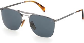 Eyewear by David Beckham DB 1001/S Zonnebrillen - Heren - Zonnebrillen - Grijs - 55 MM - Accessoires