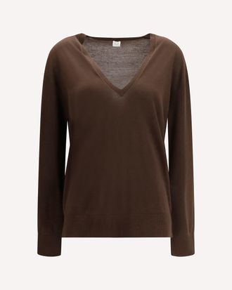 Toteme V-neck cashmere-blend Sweater Female S