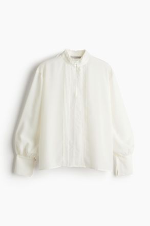 H&M Zarte Bluse mit Biesen - White
