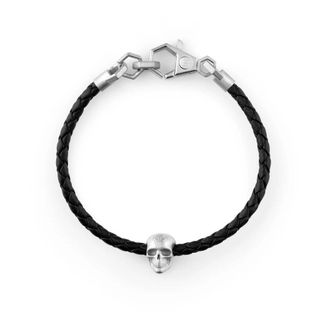 Philipp Plein Pjyea 13Bu Armband - Heren - Armbanden - Zwart - ONE Size - Leer - Accessoires