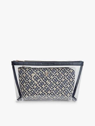 Tommy Hilfiger 2-Pack Hilfiger Icon TH Monogram Washbags