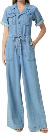 Paige Rumi Button Front Jumpsuit In Serenity