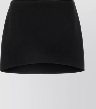 Givenchy wool high-waisted mini skirt with high-low hem
